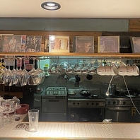 オープンキッチンとレコード