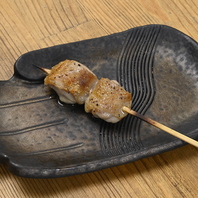 但馬すこやか鶏を使用した炭火焼鳥！
