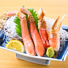 生本ズワイ蟹の刺身
