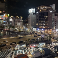 中洲の景色を見渡せるきれいなロケーションが自慢です！