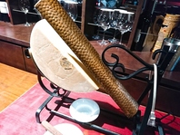 ラクレットヒーターで温めたとろとろのチーズ♪