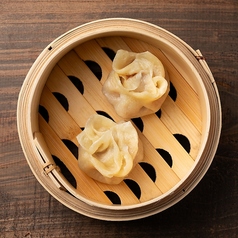 菜の花型　蒸し餃子　餡は２種類