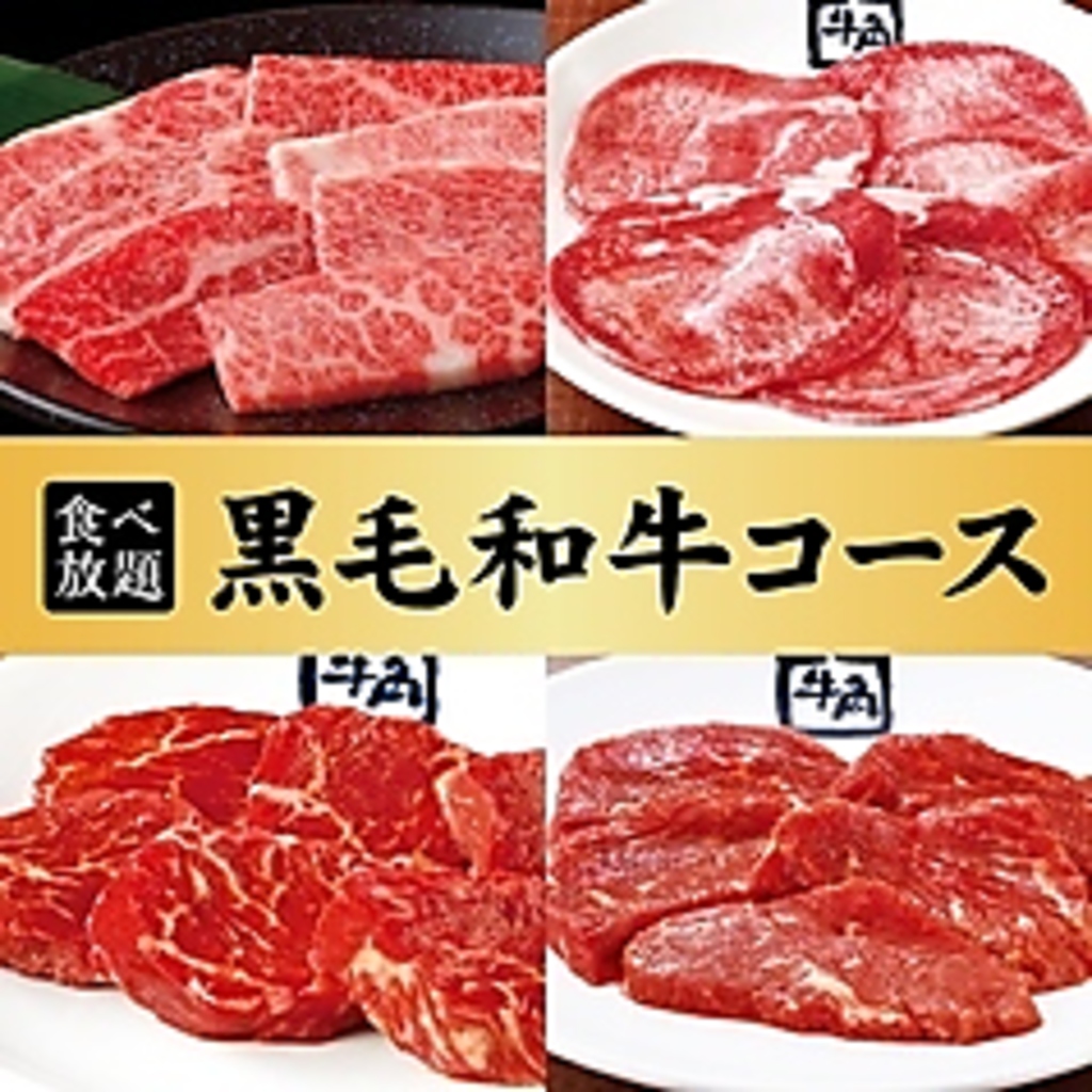 黒毛和牛カルビも食べ放題でご提供◆とろけるような口当たりと肉の旨味を存分にご堪能いただけます◎