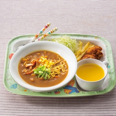 お子様カレーらーめん　から揚げセット