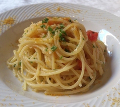 カラスミとトマトのスパゲッティ