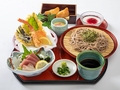料理メニュー写真&nbsp;『涼風』天麩羅・ざる蕎麦刺身御膳