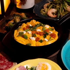 ウニとクリームチーズのオムレツ