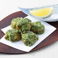 帆立貝の生海苔揚げ