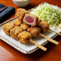 【贅沢創作料理】厳選マグロ串カツ