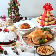 クリスマスなどのイベント期間に合わせた料理が登場！