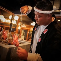 炭の香りを存分に愉しむ炉端焼き