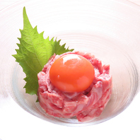 【保健所許可】つるうし特製生ユッケ
