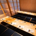宴会や歓送迎会にもおすすめの掘りごたつのお席♪