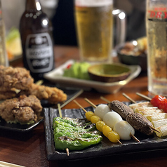 野菜串焼き屋も種類豊富にご用意しております。