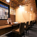 すだれの仕切りでプライベート空間も◎