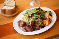 自家製スペアリブ 季節の野菜添え （スープ・パン・ドリンク付き）セット