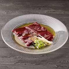 薄切り焼きレバー