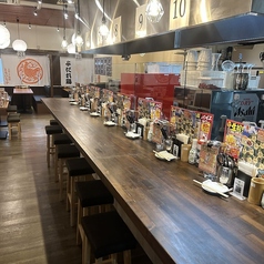 カウンター席もご用意！1人からご利用いただけます！