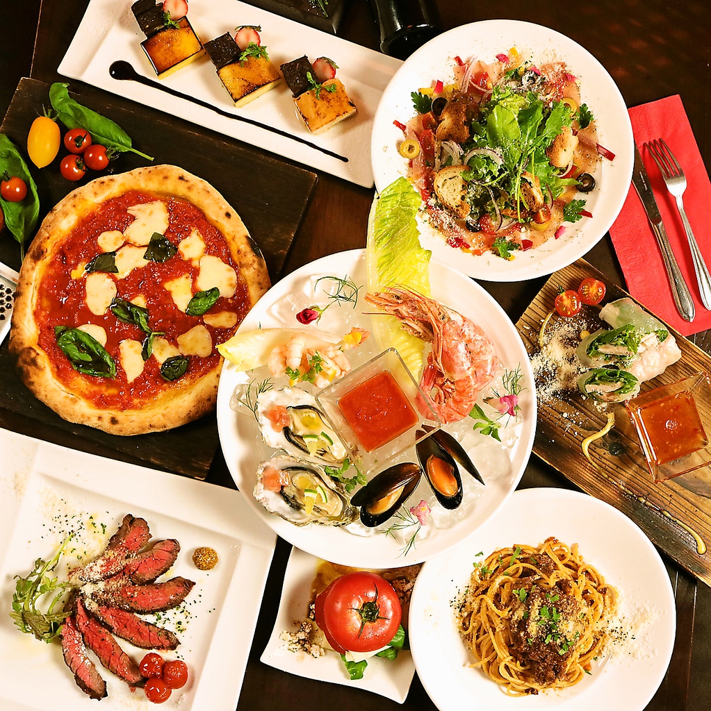 産地直送のこだわりの食材をふんだんに使用したグラッツェ特製コースは2600円～ご用意♪