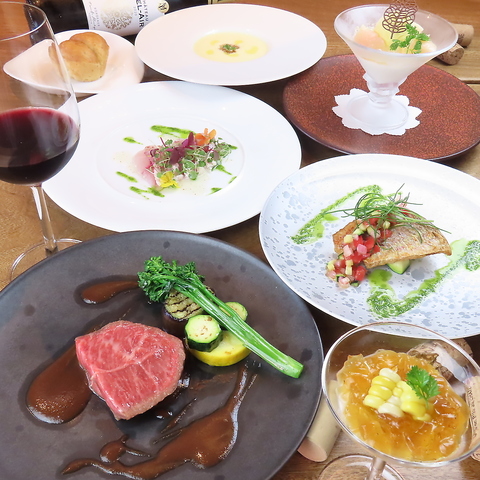 熊本県産野菜をふんだんに使った創作フレンチを、肩肘張らず楽しめるビストロ食堂です
