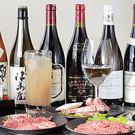 焼肉と相性抜群◎食事を引き立てるドリンクをご用意
