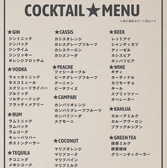 アルコールメニュー２