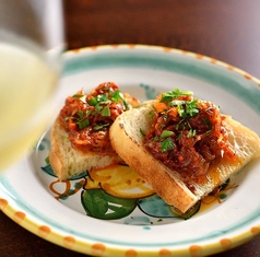 イタリア南部、カラブリア地方の伝統に根ざしたメニューの写真