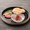 料理メニュー写真&nbsp;和牛タルタルのブルスケッタ