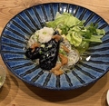 料理メニュー写真&nbsp;ごまそうめん梅と茄子のぶっかけ(冷)