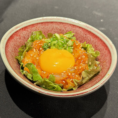 カレイのエンガワ・ユッケ風