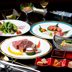 演出鉄板ステーキ&BARココットアルファ京都河原町のコース写真