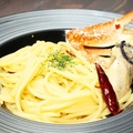 料理メニュー写真 渡り蟹と牡蠣のペペロンチーノ