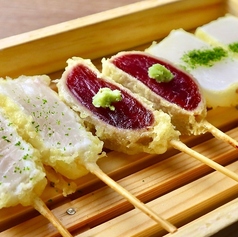 レア天麩羅盛り合わせ3種