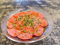 低温調理牛タンカルパッチョ