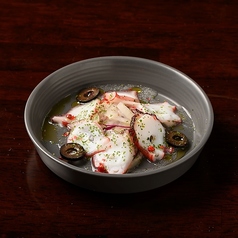 タコのカルパッチョ　～オリーブ添え～