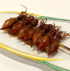 【おすすめ】ホタルイカの串やき