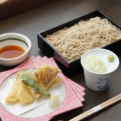 紫イカと舞茸の天せいろ