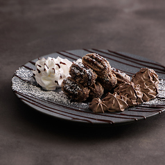 チュロス バニラアイス添え