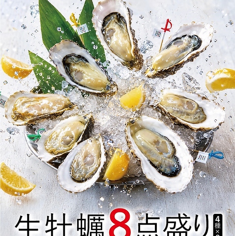 厳選牡蠣を堪能できるオイスターバル。とにかく生牡蠣盛り合わせが超お得！！