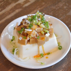 メンマのせピリ辛冷奴