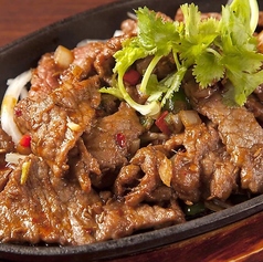 牛肉のクミンと山椒炒め