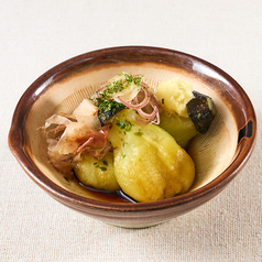 焼小なすポン酢掛け