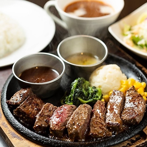 素材の味を引き出した十勝牛ステーキ