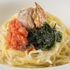 (クリーム)サーモン、ほうれん草、明太子