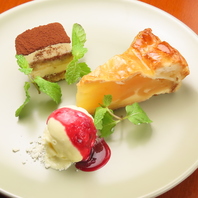 食後に♪日替わりデザート３種盛り合わせ