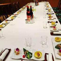 宴会も可能です!*30名~50名、ビュッフェ式でお一人様4,000円(税別・飲み物別)マイクが利用できます♪