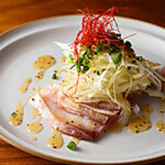 炙りブリの出汁ネギ塩