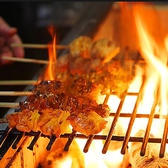 メラメラと燃え盛る豪快な炭火で焼き上げる串焼や、海鮮焼きはワンランク上の美味しさです。串物は職人による手打ち仕込みで食材の持つ食感を損なわずにお召し上がりいただけます。