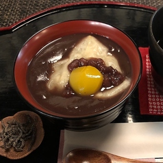 おしるこ あずき＆お飲み物セット