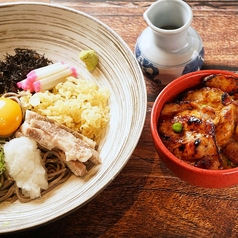 冷やしたぬきとミニ豚丼セット